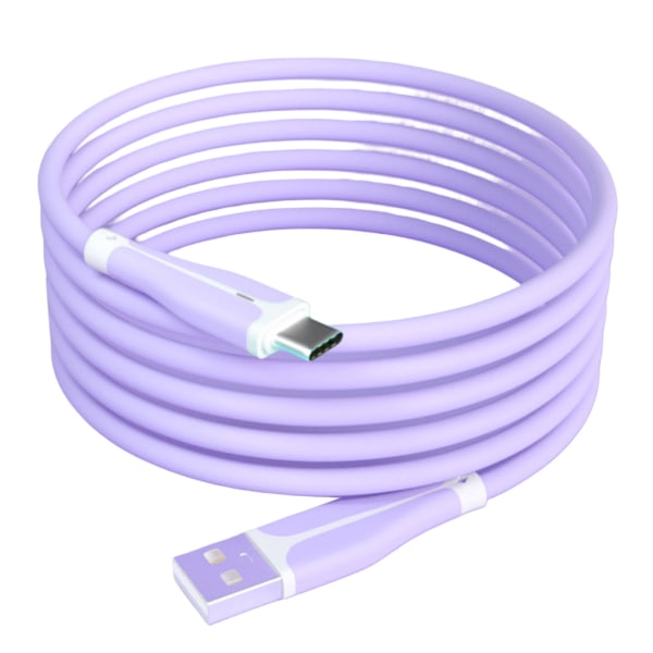 Flytende silikon 3A USB til Type-C datakabel Hurtiglading Type-C ladeledning