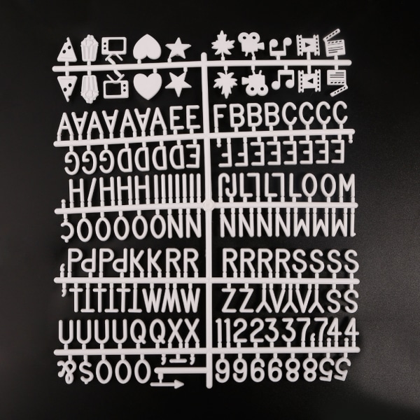 Engelska bokstäver för filtbrevtavla 2-pack anslagstavla Bokstäver för utbytbar plastbrevtavla Hemkontorsdekoration