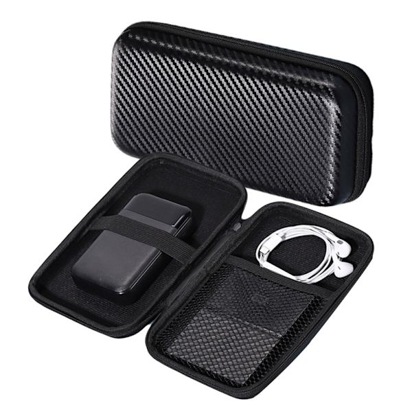 Liten case Case med inre Mesh Pocket Hörlurar Bärpåsar