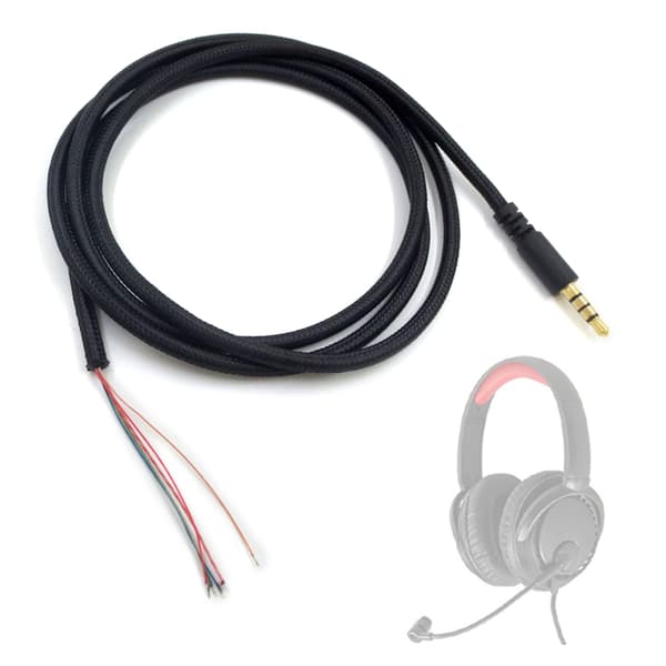 Bærbar lydledning 1,1 m længde Stereo Aux-kabel til Hyper X Cloud II Core Pro