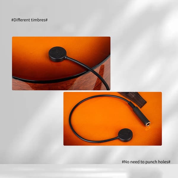 Gitarr Akustisk Patch Pickup Ljud Piezo Kontakt Pickup Gitarrtillbehör