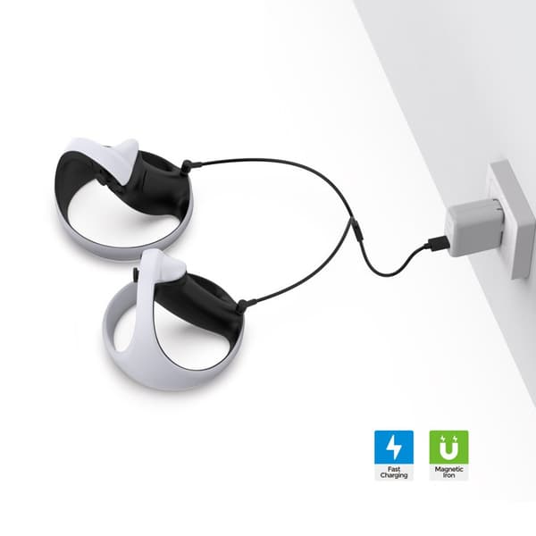 2-i-1 Magnetisk Typ C Laddningskabel Multi Laddningskabel För PSVR2