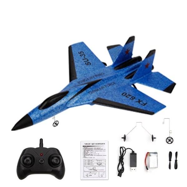 Stunt R/C -lentokoneen kauko-ohjattu purjelentokoneen simulaatio SU35 Fighter Helppo lentävä lelu Lapset Pojat suosivat joululahjaa