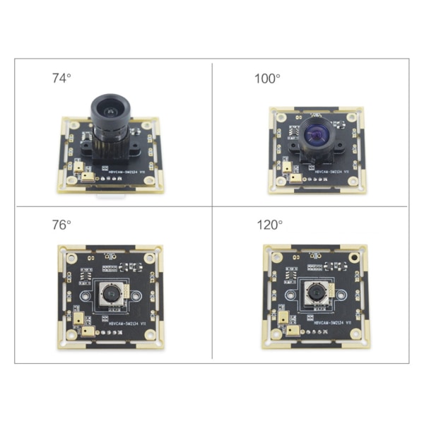OV5693 USB kameramodul 5 miljoner pixlar 74°/76°/100°/120° ViewVision Auto/Manuell fokus Inbyggd mikrofon FreeDriver null - D