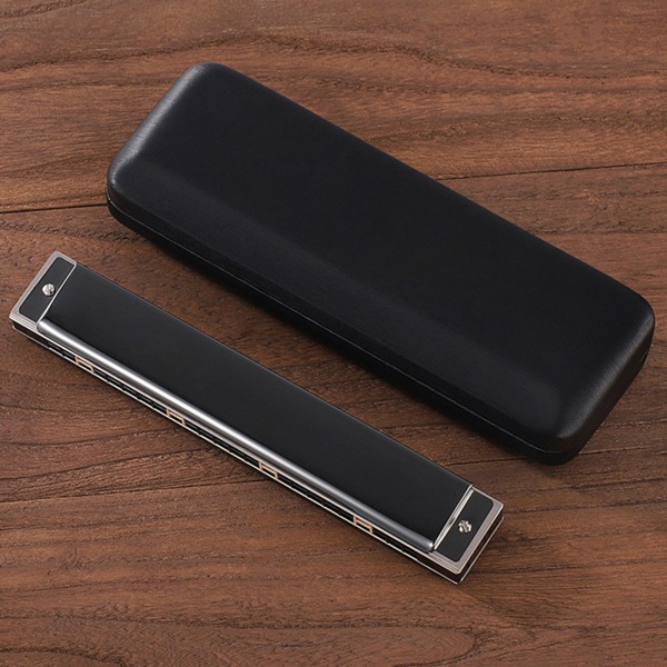 Harmonica Harp Harmonica för C-dur 24 hål Polyfoni Orgel Diatonisk Mun B