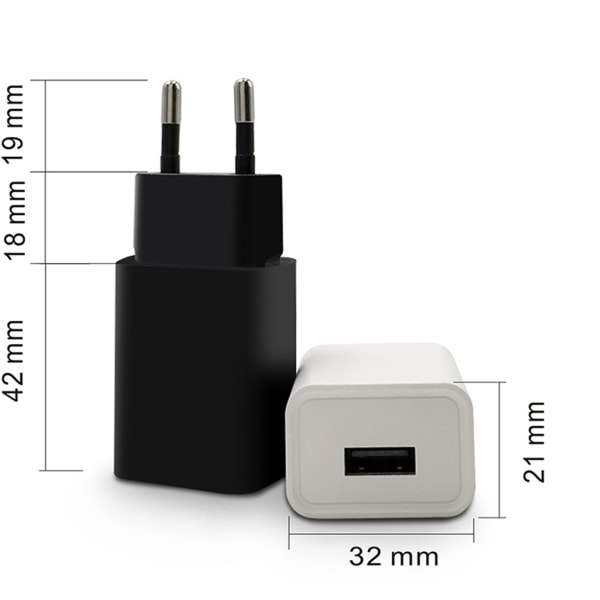2-i-1 EU-kontakt USB - power Nätnät Konvertera till AA + AAA batterieliminatorkabel Byt ut 1 till 4 st 1,5V AA AAA-batteri null - 4.5V