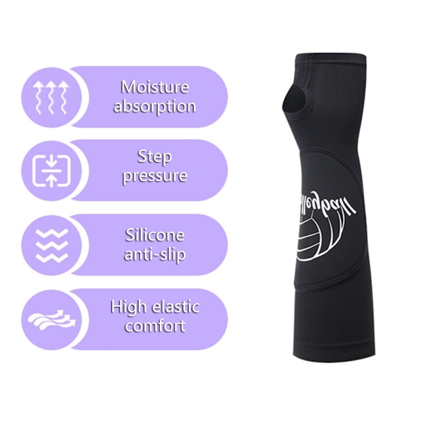 Volleyball handledsskydd armbågspassering underarmsskydd volleyboll handskydd Blue S/M