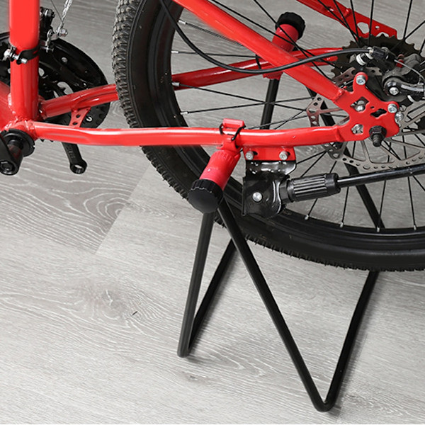 Foldbart Lodret Cykelstativ Reparationsgulvstativ Racercykel Trekantstativ