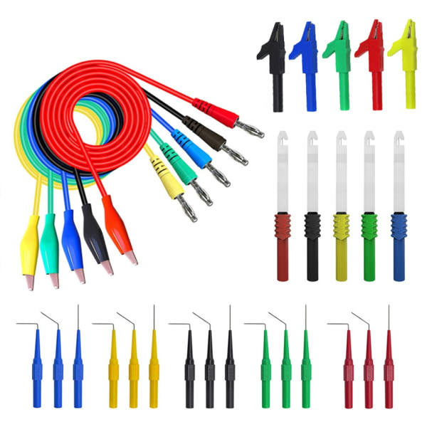 30 i 1 Back Probe Kit Back Probe Banan-Plug to Alligator Clip Circuit Test