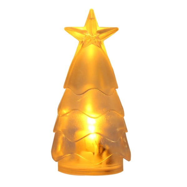 Juldekoration Träd Små Nattbelysning Bordsskiva Ornament Atmosfärer Dekorativa Ljus Elektronisk Ljus