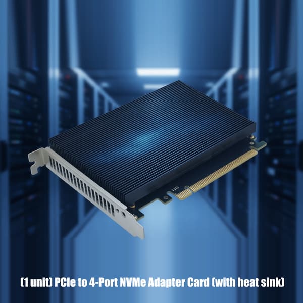 Avancerat 4 M.2 NVMes PCIe4.0 X16 värdkontrollkort för avancerad databehandling