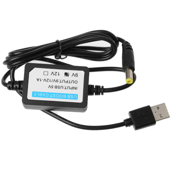 USB -kabel USB till för DC 5,5x2,1 mm Laddningskabel Power 5V till för DC 9v Boost Lines USB -kabelkontakt för WiFi