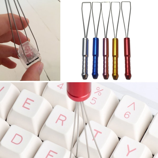 Flerfunktions KeyCap Remover Tangentbord Keycap Puller Tangentbord Cap Cleaning Tool RGD