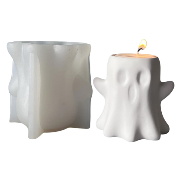Halloween Lysestage Silikoneforme Lysestageforme Gipsforme