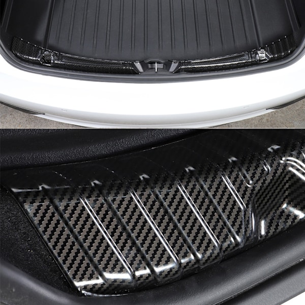 Bilbagage Anti-Scratch Sticker Protector Anti-kollisionsbuffert för Tesla Model 3 Silver