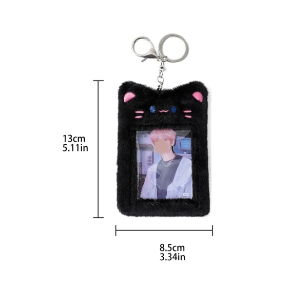 Söt Bear Photocard Holder Kortskydd Kpop Star Photo Sleeve för case 5