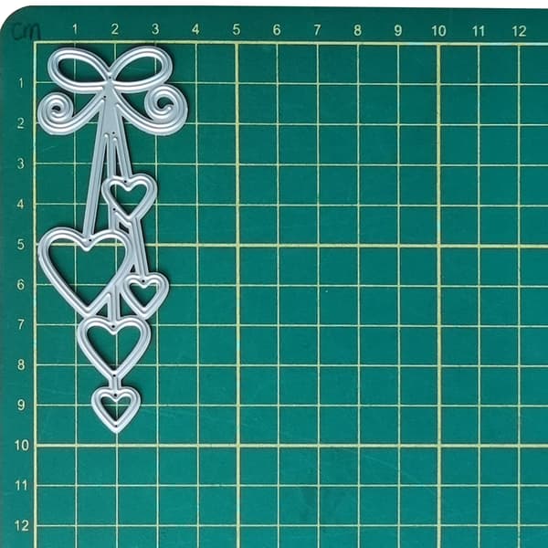 Hjerte Makrame Skærestencils DIY Stempler Håndværk Skabelon Form Stencils