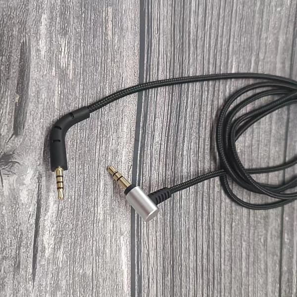 Lydkabel for Bowers P7 Headset Erstatningstilbehør Svart
