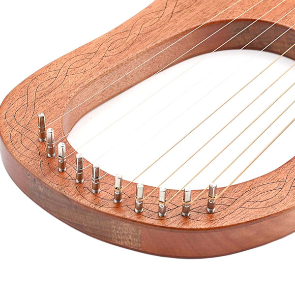 Lyra Harpa 10 Strängar Bärbar Harpa Stabil Ljudkvalitet Harpa För Musikälskare