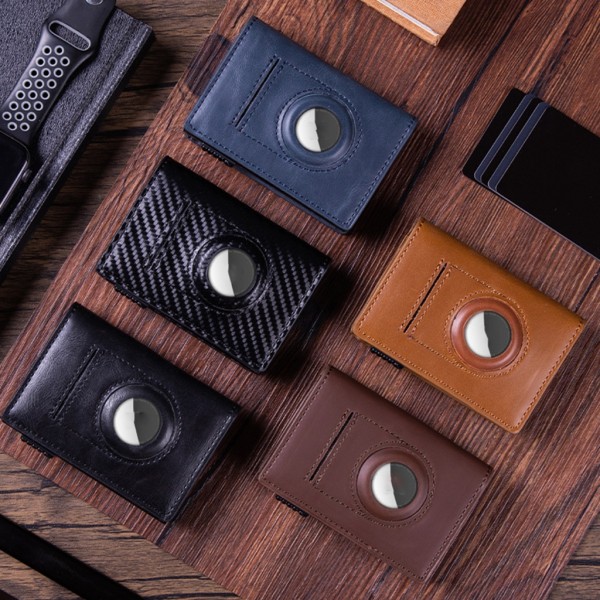 Multi-Slot Miesten kukkaro Ohut case organizer RFID-lukitus Apricot