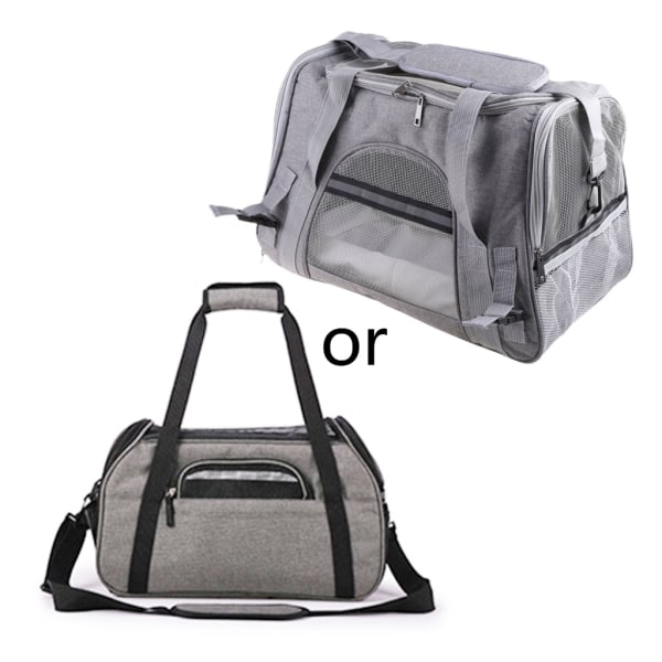 Lätta husdjursresor för bärare Transparent husdjur för bärare för case för katt för bärväska 16'' x 10'' x 13'' för D