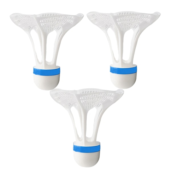 3 st plastfjäderbollar för badminton inomhus och utomhus Red
