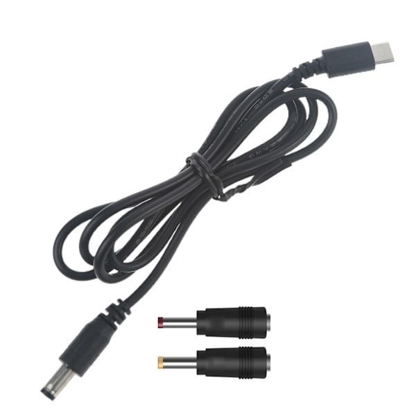USB C Type-C till 5,5x2,1 mm fatuttag 20V 3A power med 3,5x1,35 mm 4,0x1,7 mm adapter för högtalar LED-ljus