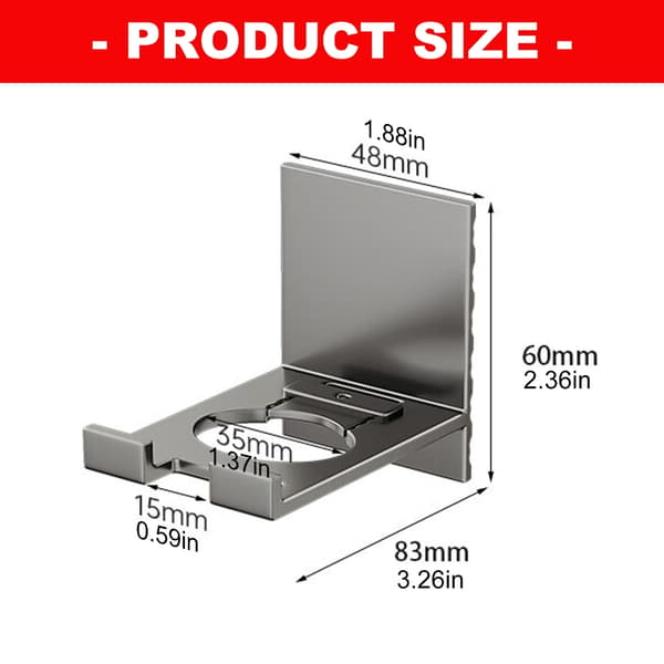 Såpedispensere Flaskestativ i aluminiumslegering for dusjvask og vaskerom