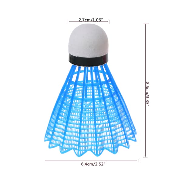3 st/set Utomhus LED Badminton Airshuttle Plastbollar Vindbollar