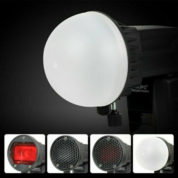 Flash Magnetic Dome Färgfilter Honeycomb Grid Ball Diffuser Speedlite Accs