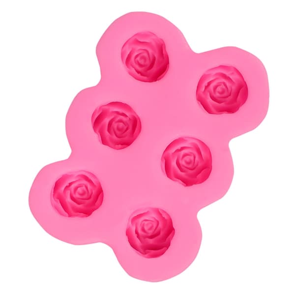 Blomster silikoneforme til kagepynt Cupcake Toppers Rose Fondantforme