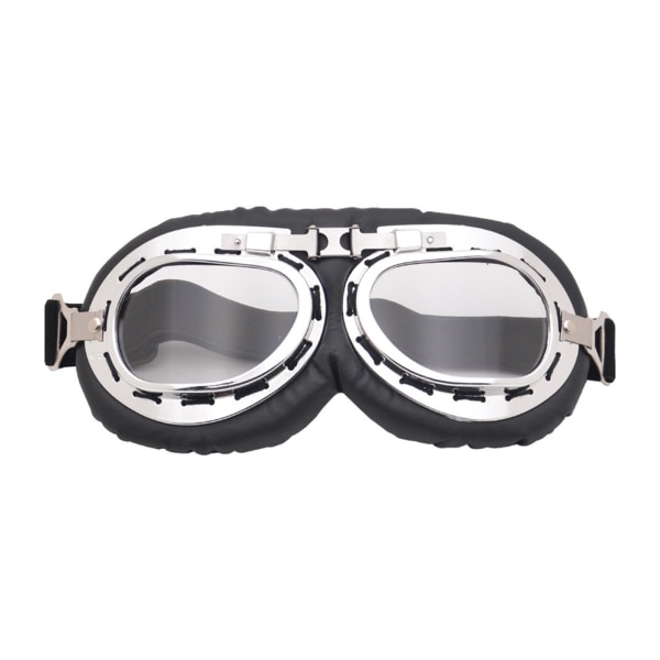 Vindtäta Retro Motorcykelglasögon Glasögon Vintage Moto Classic Goggles för Pilot Style Steampunk ATV Cykel Kopparhjälm