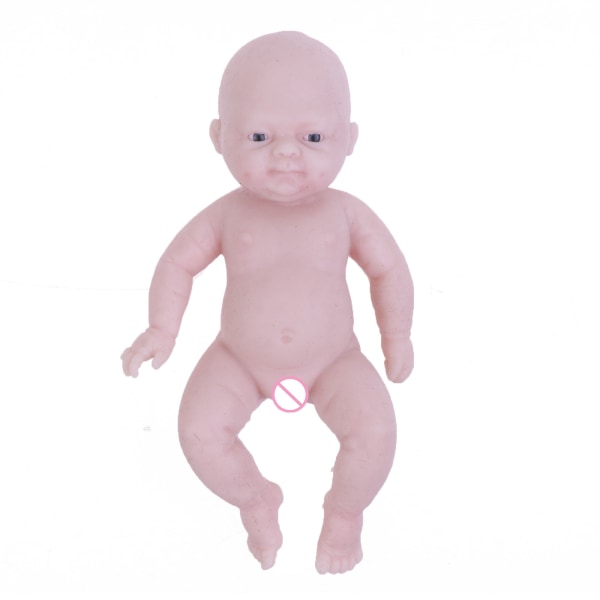 4,33 tum omålad/ofullbordad för dockleksak Reborn Detaljerad färg Baby Miljövänlig Real Life Baby for Dol