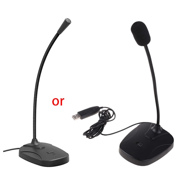 Hi-fi Omnidirection Condenser Mic Plug og til Play Video Conference Speech Vlog