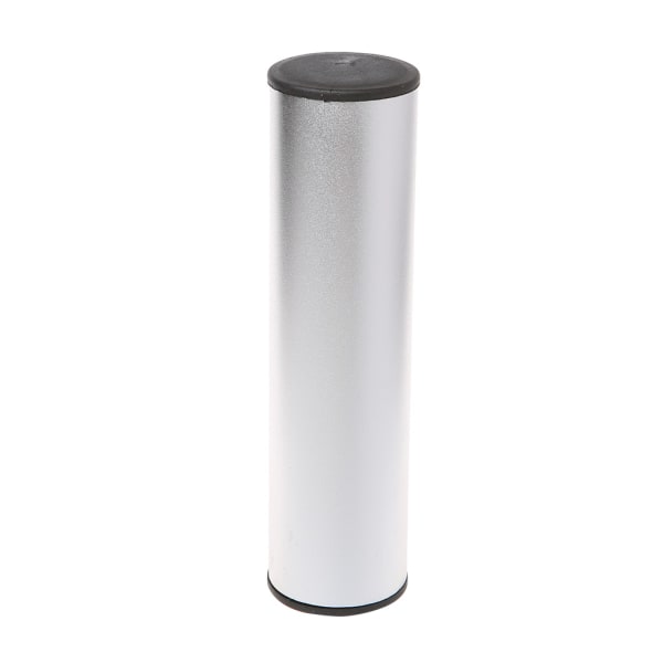 Bärbar cylinder sand shaker musikinstrument för band trummisar studio Silver