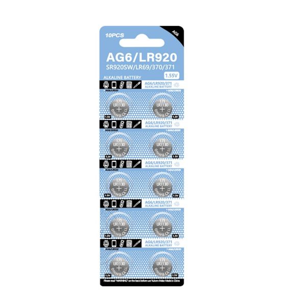Set 10/20/50 kpl AG6-nappiparistot 1,55V nappiparistot LR920- watch