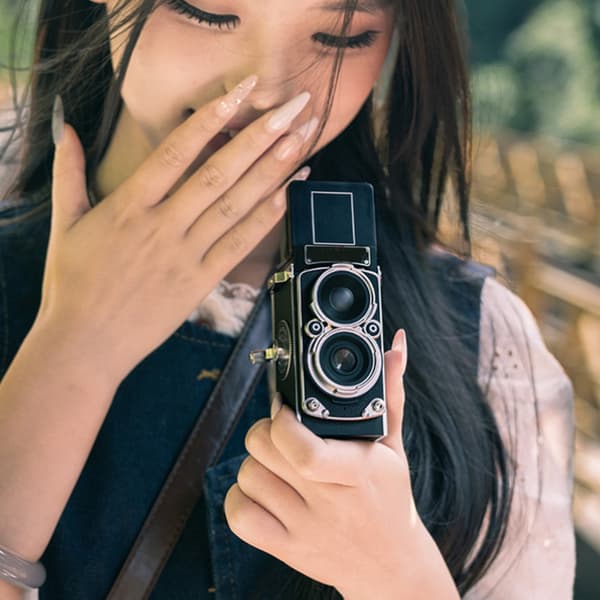 Nostalgisk Mini Digitalkamera Videoopptaker Kamera For Gatefotografering