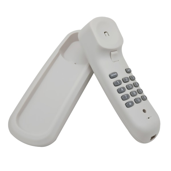 Fast telefon med sladd Väggmonterbar Skrivbordstelefon med stora knappar Hemtelefon Sista nummer Återuppringning Telefon Black