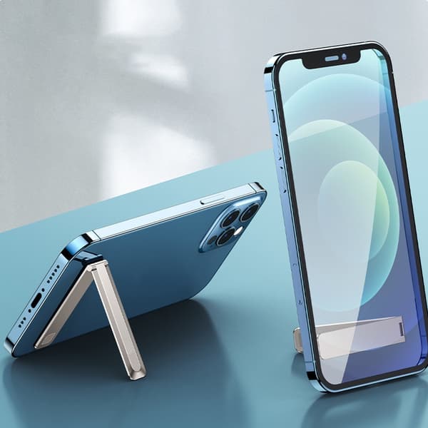 Metal telefonstativholder med foldbart design, perfekt til videoopkald