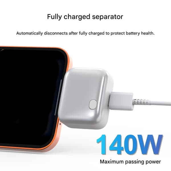 USB C ladekontrollseparator med full ladestoppdesign