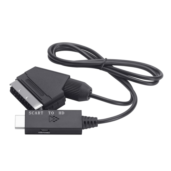 Scart till HDMI-kompatibel omvandlarkabel stöder 720p/1080P utgångsadaptrar