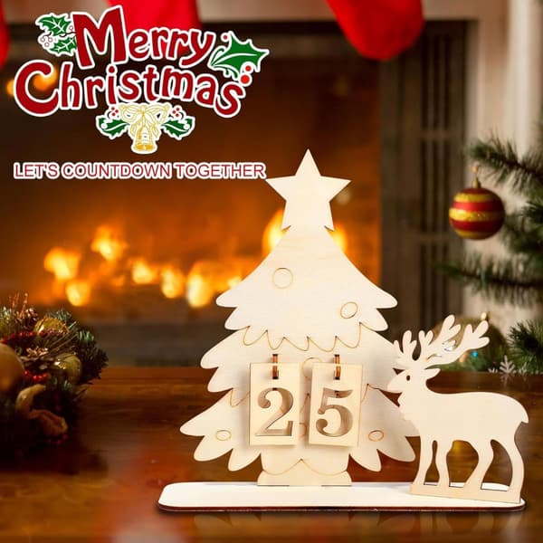 Træ 24 Dages Julekalender Bordpynt Julekalender