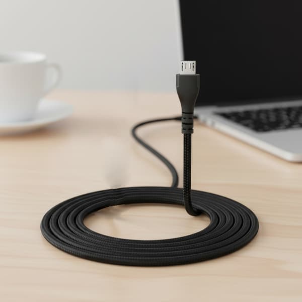MicroUSB til USB A ladekabel for Rival 600/650 gamingmus