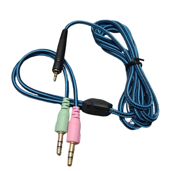 Nylonflätad UNP PC-kabel för Sennheiser Game One GSP350 GSP600 Headset