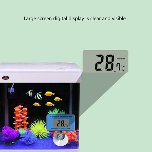 Digitale akvarietermometre med dobbeltskala og display