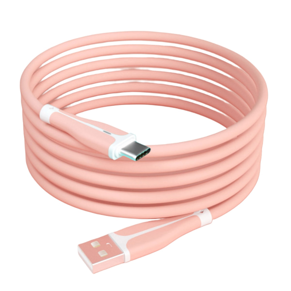 Myk silikon USB til Type-C ladekabel for mobiltelefoner med Type-C ladeport Rask dataoverføringskabel 1M