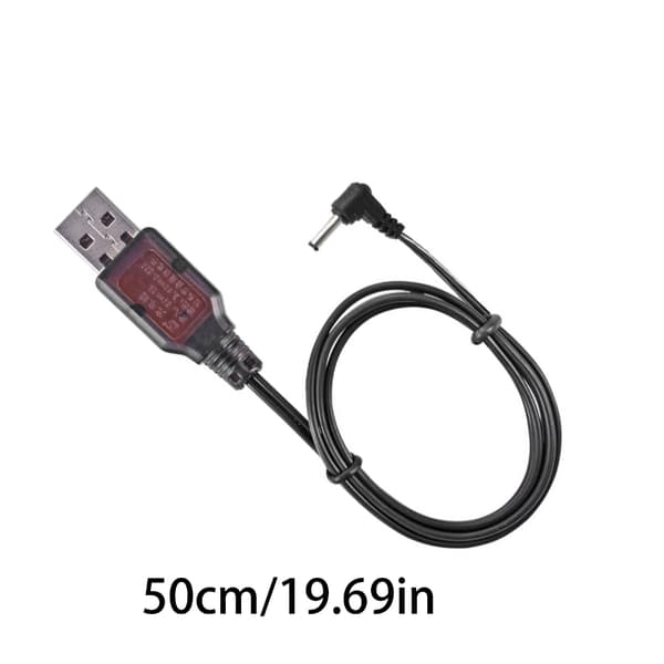 3,5 mm Bend Plug Litium Batterilader 3,6V USB Ladekabel for Billeke