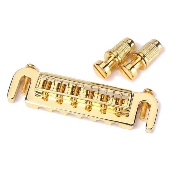 Elektrisk gitarr rullbro sadel stallstycke combo krom ersättningsdelar Chrome