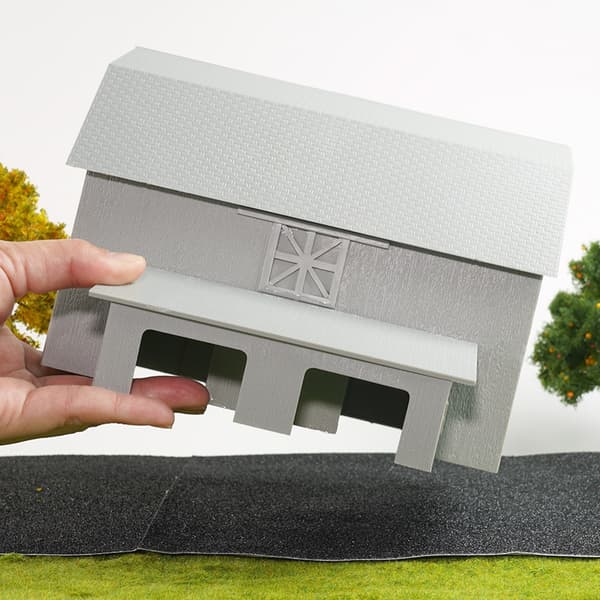 Bondgårdsmodell för 1:87 display och lantlig modellpresentation