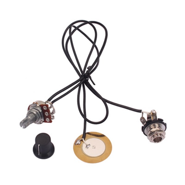 Piezo Transducer Pickup Förstärkare för Gitarr Fiol Ukulele Banjo Cigarrlåda